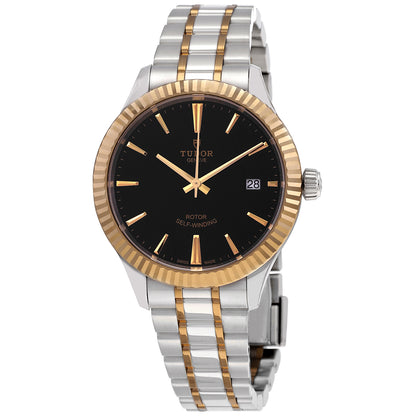 Tudor Style Automatic Black Dial Two-Tone Unisex Watch