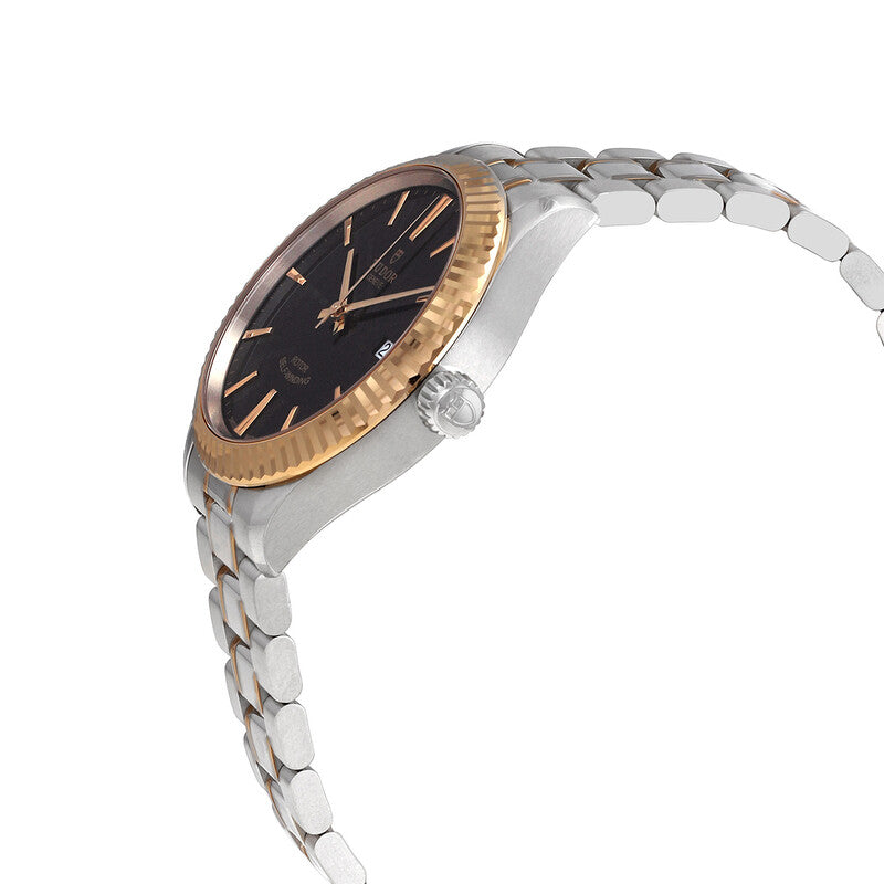 Tudor Style Automatic Black Dial Two-Tone Unisex Watch