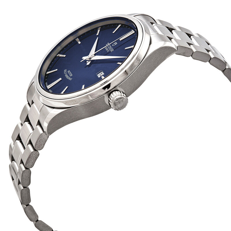 Tudor Style Automatic Blue Dial Mens 41 Mm Watch