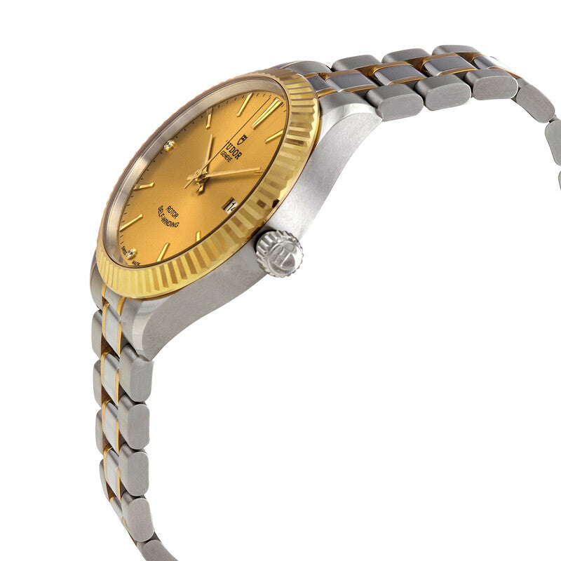 Tudor Style Automatic Diamond Champagne Dial Unisex Watch