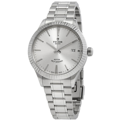 Tudor Style Automatic Silver Dial Mens Watch