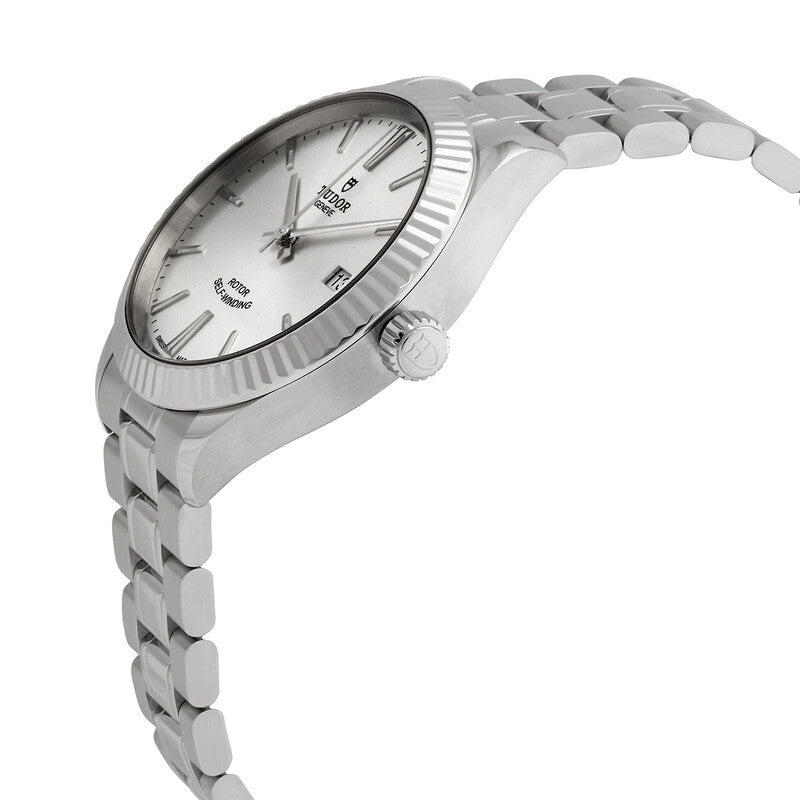 Tudor Style Automatic Silver Dial Mens Watch