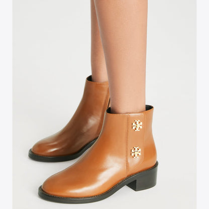 Tory Burch Turnlock Ankle Boot SIERRA COGNAC