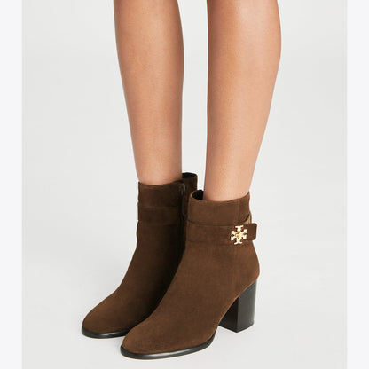 Tory Burch Turnlock Heeled Ankle Boot MUSTANG
