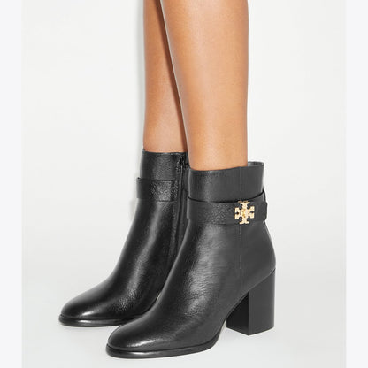 Tory Burch Turnlock Heeled Ankle Boot PERFECT BLACK