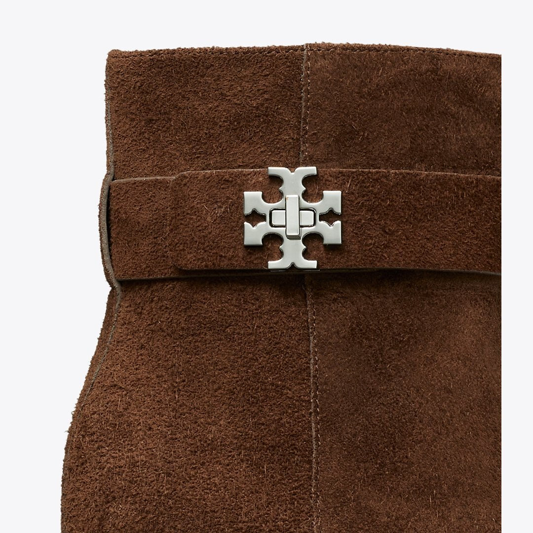 Tory Burch Turnlock Heeled Ankle Boot DARK COCOA