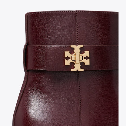 Tory Burch Turnlock Heeled Ankle Boot DARK CARMINE