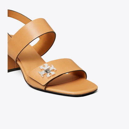 Tory Burch Turnlock Heeled Sandal CAMELLO