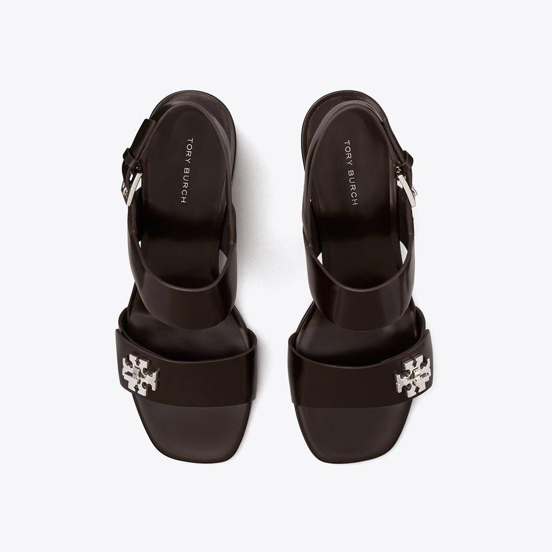 Tory Burch Turnlock Heeled Sandal COCOA