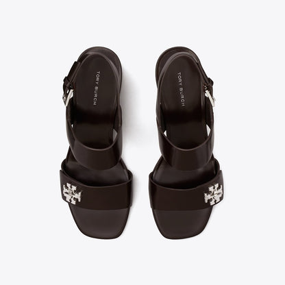 Tory Burch Turnlock Heeled Sandal COCOA