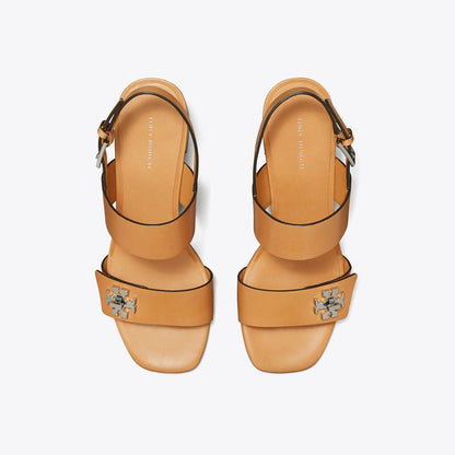 Tory Burch Turnlock Heeled Sandal CAMELLO