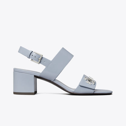 Tory Burch Turnlock Heeled Sandal VAPOR BLUE
