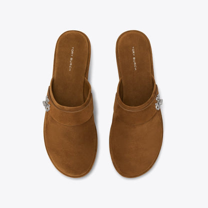 Tory Burch Turnlock Mule COGNAC BROWN