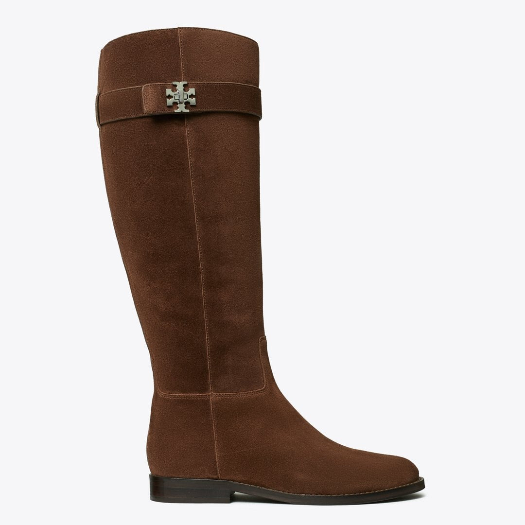 Tory Burch Turnlock Riding Boot DARK COCOA