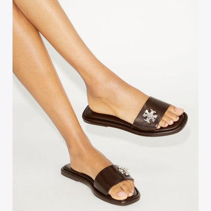 Tory Burch Turnlock Slide COCOA