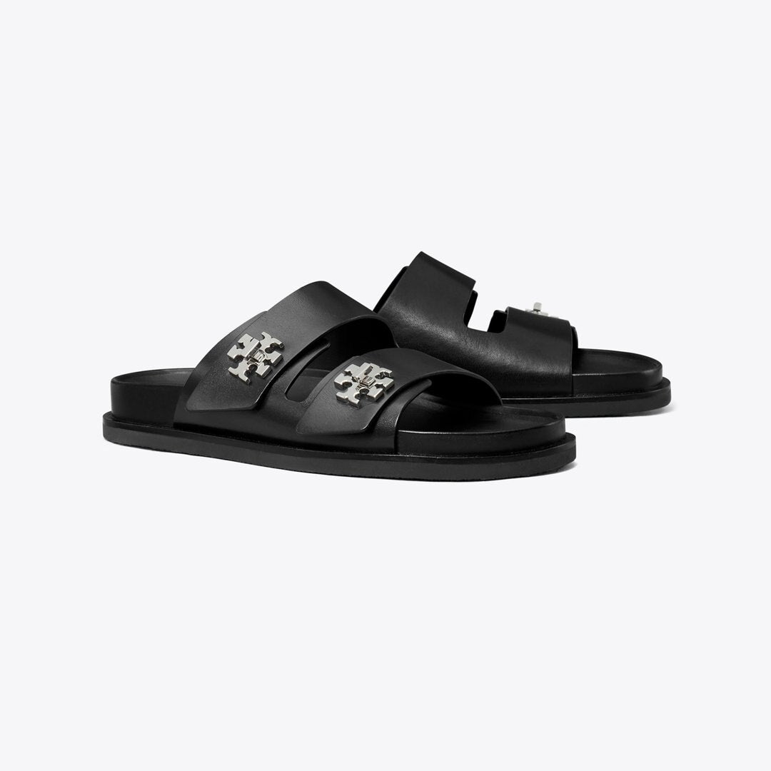 Tory Burch Turnlock Sport Slide PERFECT BLACK