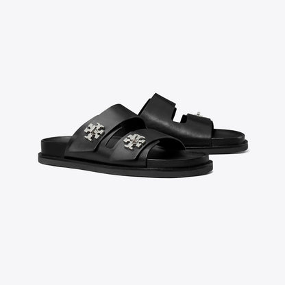 Tory Burch Turnlock Sport Slide PERFECT BLACK