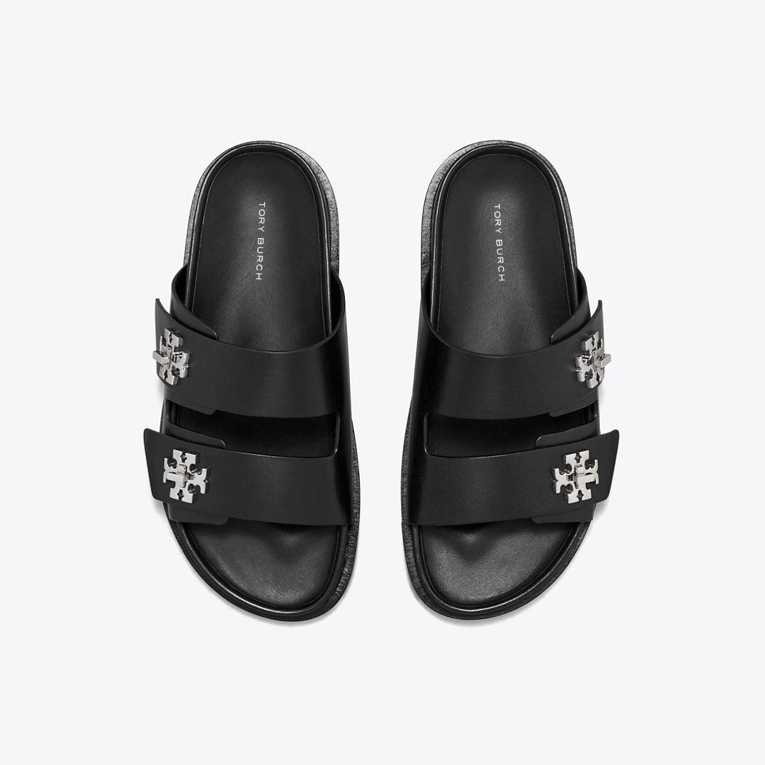 Tory Burch Turnlock Sport Slide PERFECT BLACK