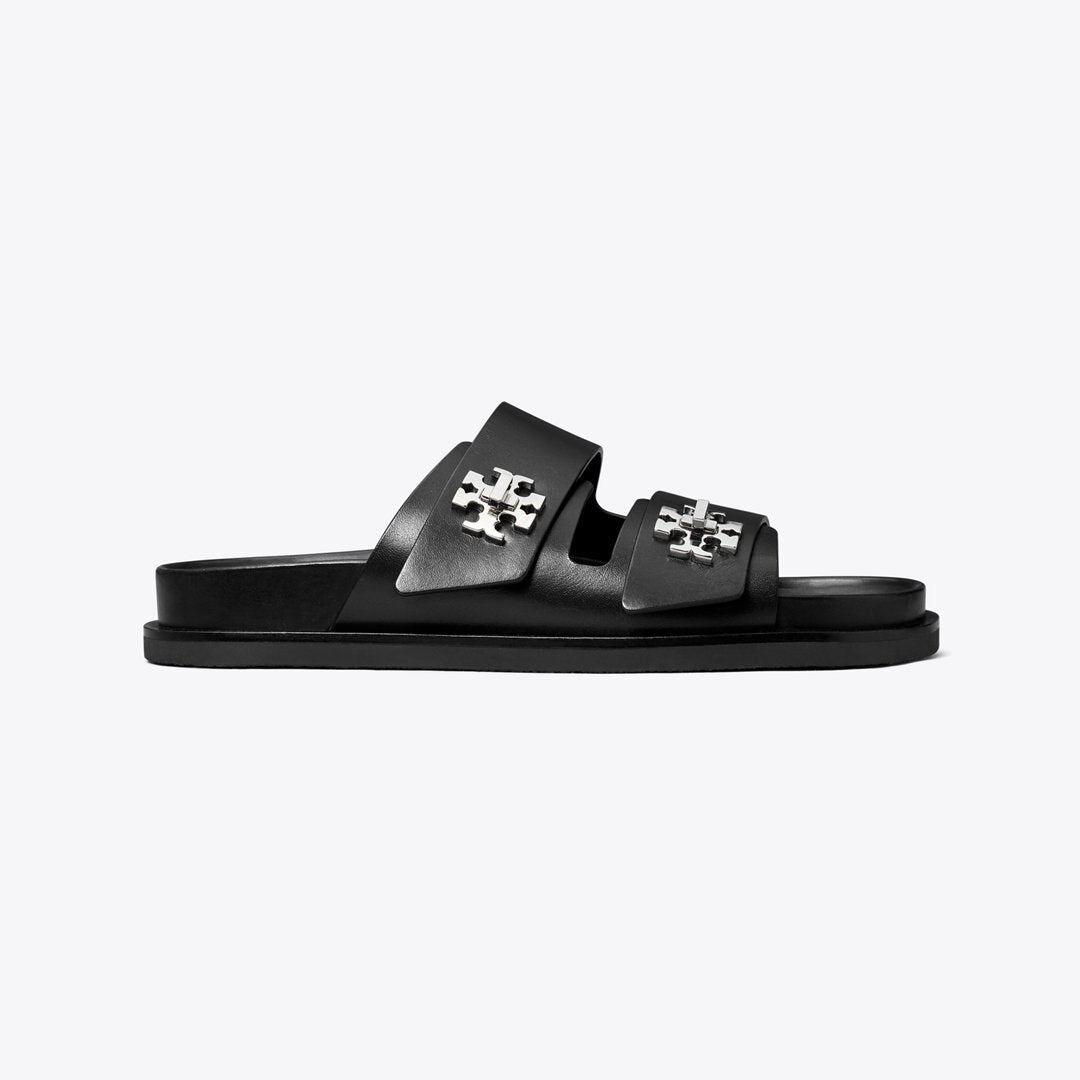 Tory Burch Turnlock Sport Slide PERFECT BLACK