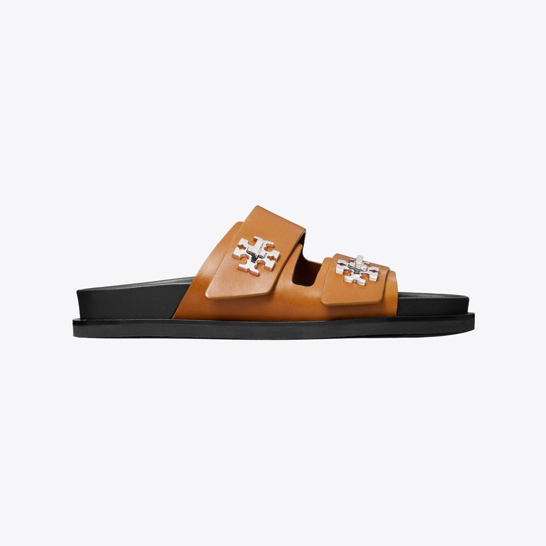 Tory Burch Turnlock Sport Slide CLASSIC CUOIO