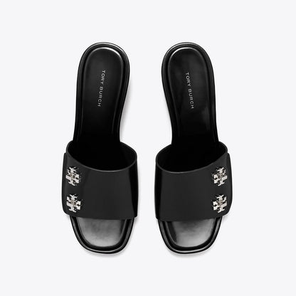 Tory Burch Turnlock Wedge Sandal PERFECT BLACK