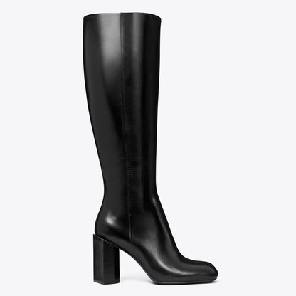 Tory Burch Twisted Knee-High Boot PERFECT BLACK