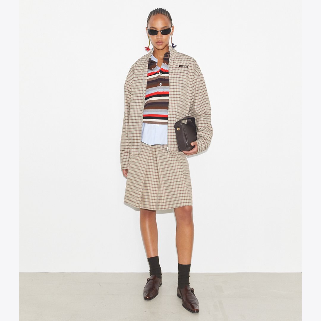 Tory Burch Twisted Monk Strap BARK BROWN