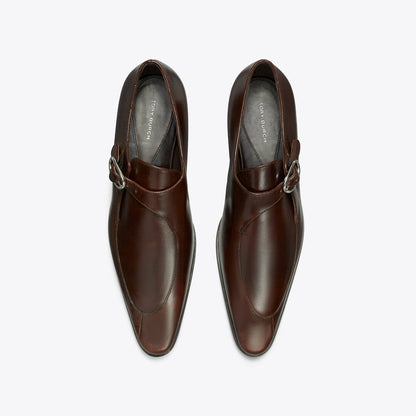 Tory Burch Twisted Monk Strap BARK BROWN