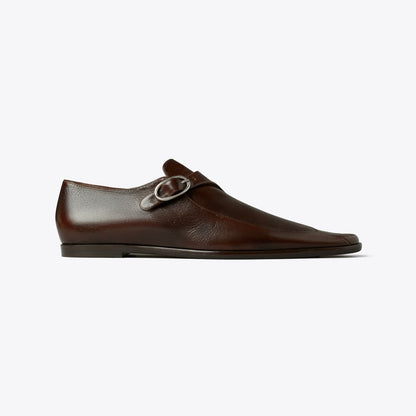 Tory Burch Twisted Monk Strap BARK BROWN