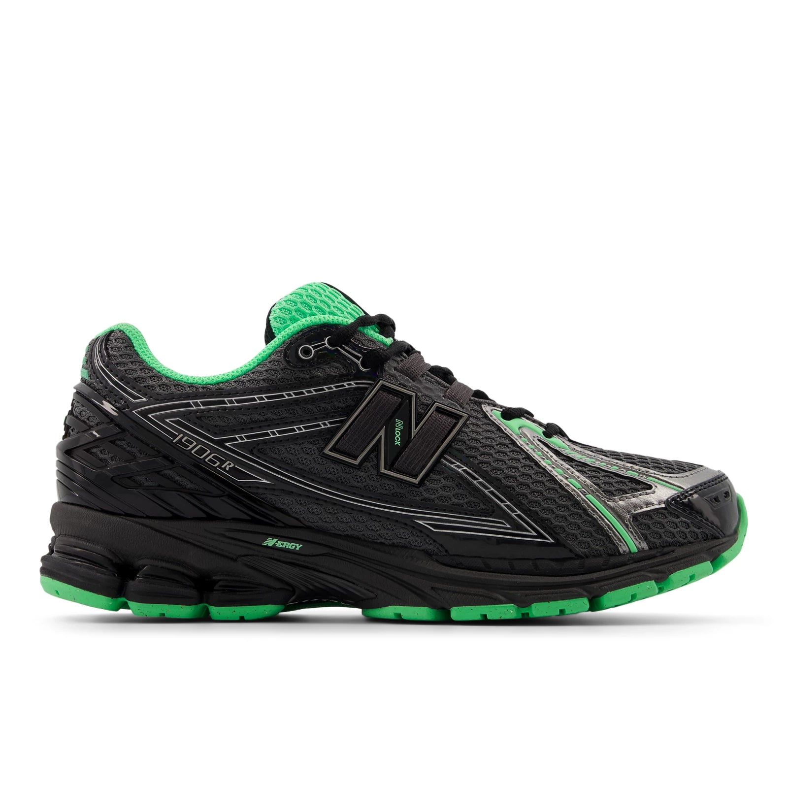 New Balance 1906R Dark Silver Metallic With Lime Leaf And Castlerock Dark Silver Metallic With Lime Leaf And Castlerock