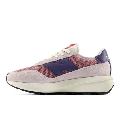 New Balance 370 Stone Pink with Shadow Red