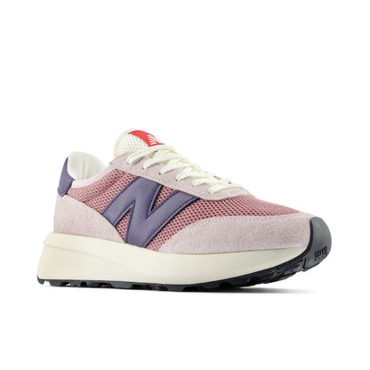 New Balance 370 Stone Pink with Shadow Red