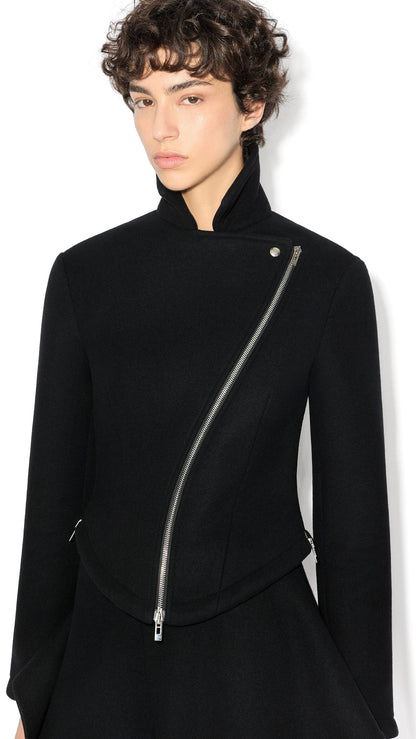 Alaïa Double Face Wool Biker Jacket