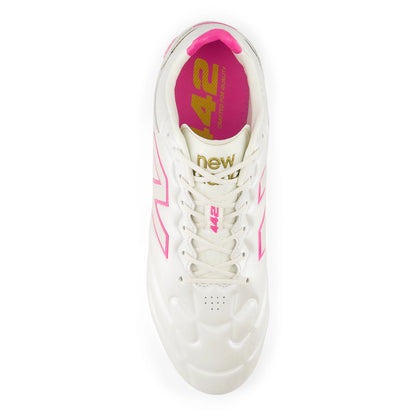 New Balance 442 Elite FG V3 Sea Salt with Pink Heat