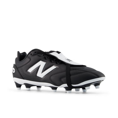 New Balance 442 Pro Tongue FG V3 Black with White and Fire Cracker