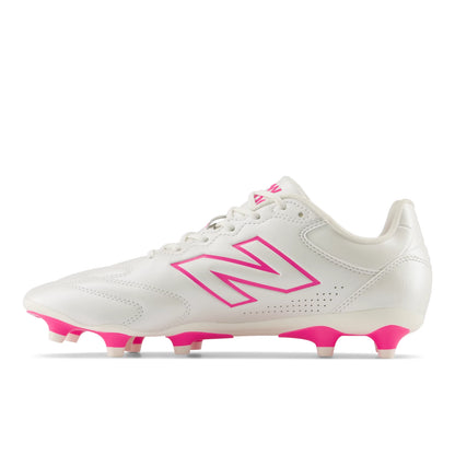 New Balance 442 Team FG V3 Sea Salt with Pink Heat