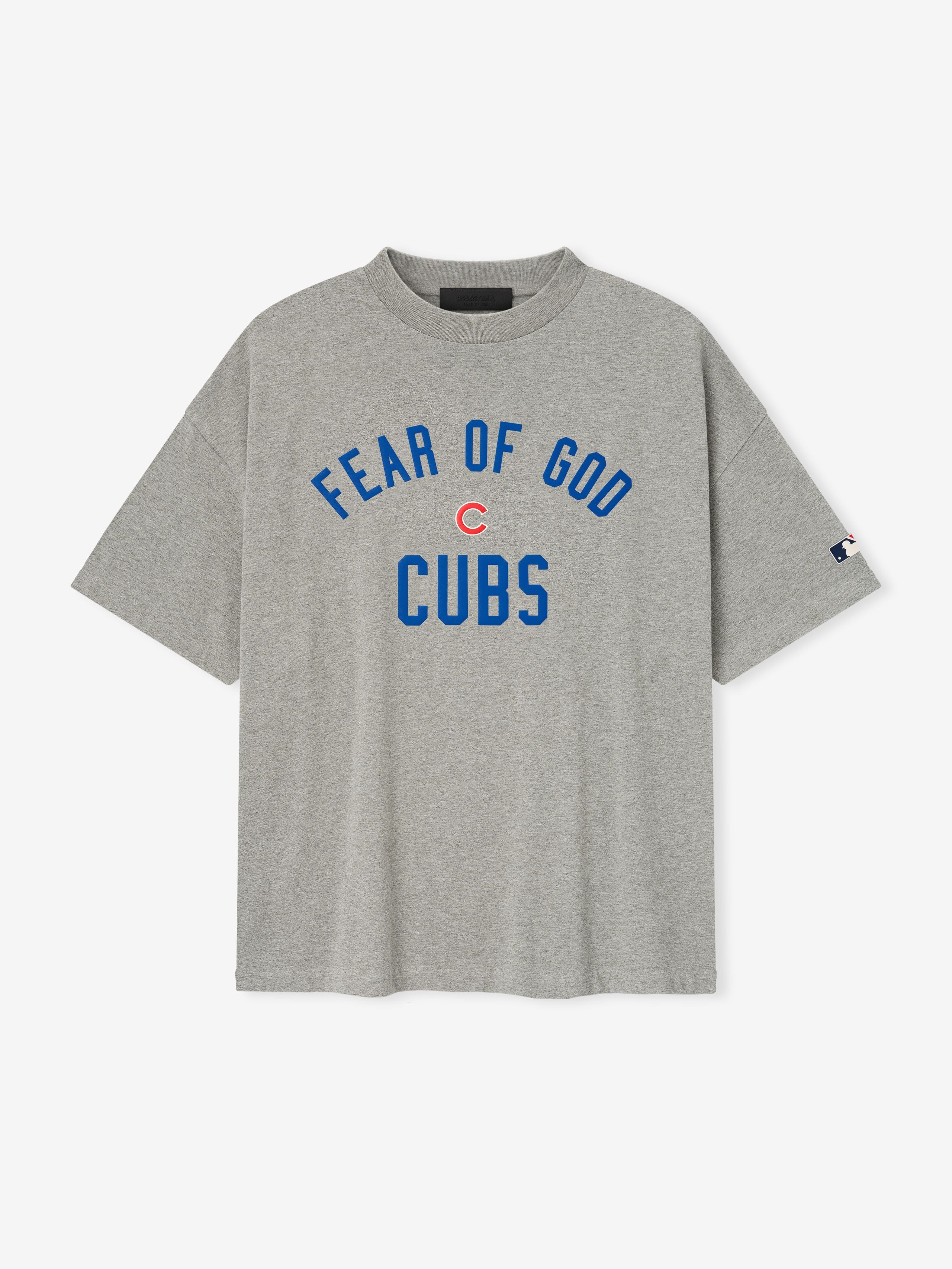 Essentials Cubs 90S Tee Concrete Heather