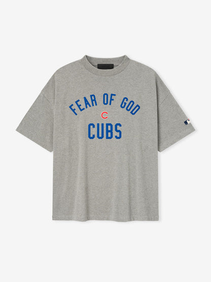 Essentials Cubs 90S Tee Concrete Heather