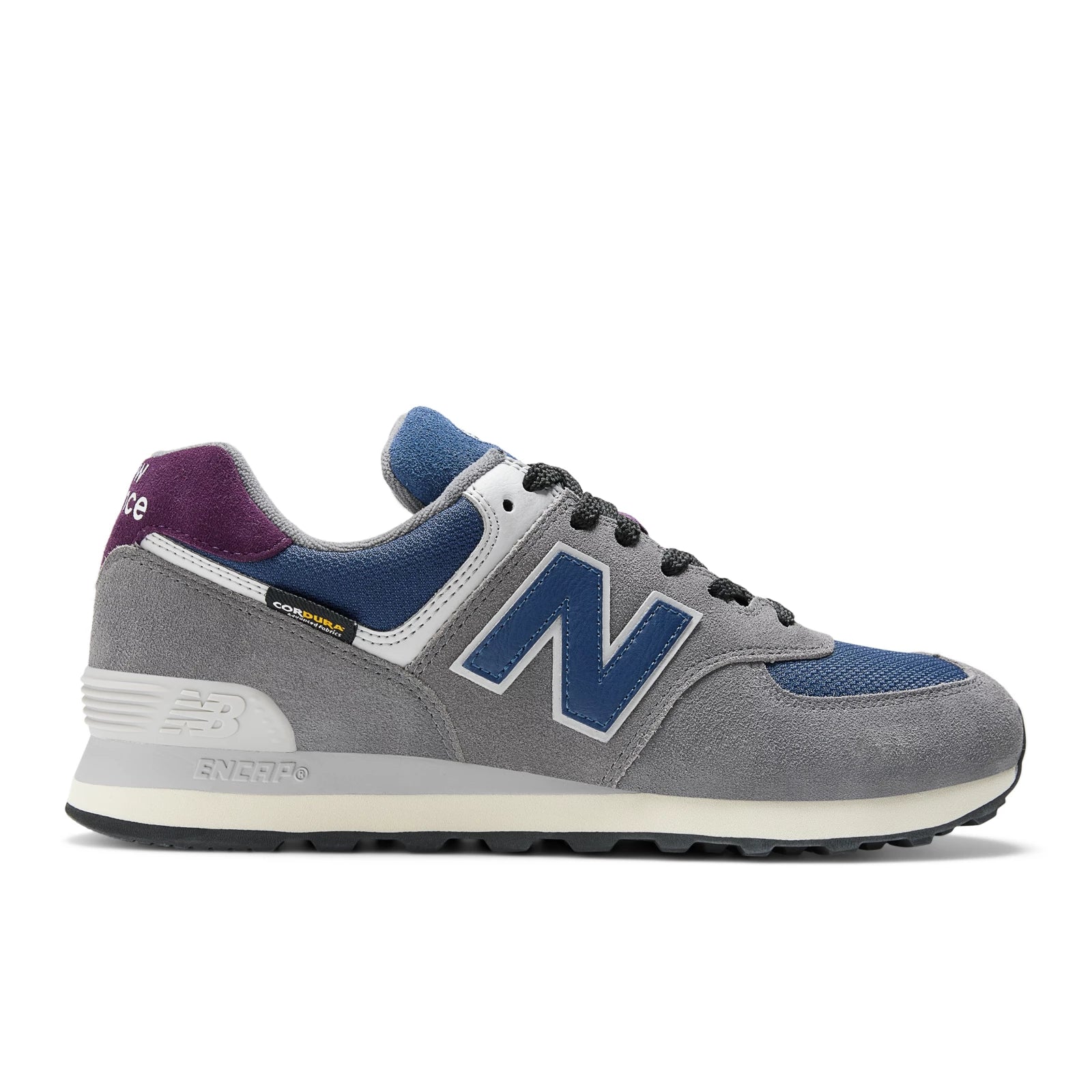 New Balance 574 Grey With Navy Grey With Navy