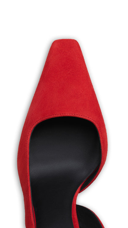 Alaïa Wave Slingbacks In Suede