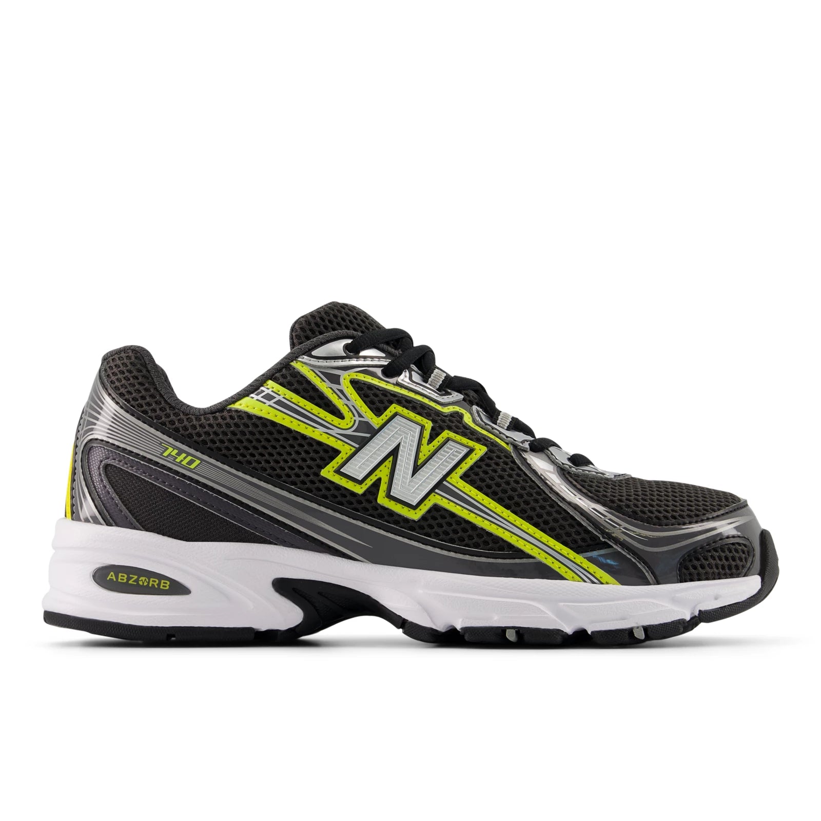 New Balance 740 Black With Punch Yellow Black With Punch Yellow