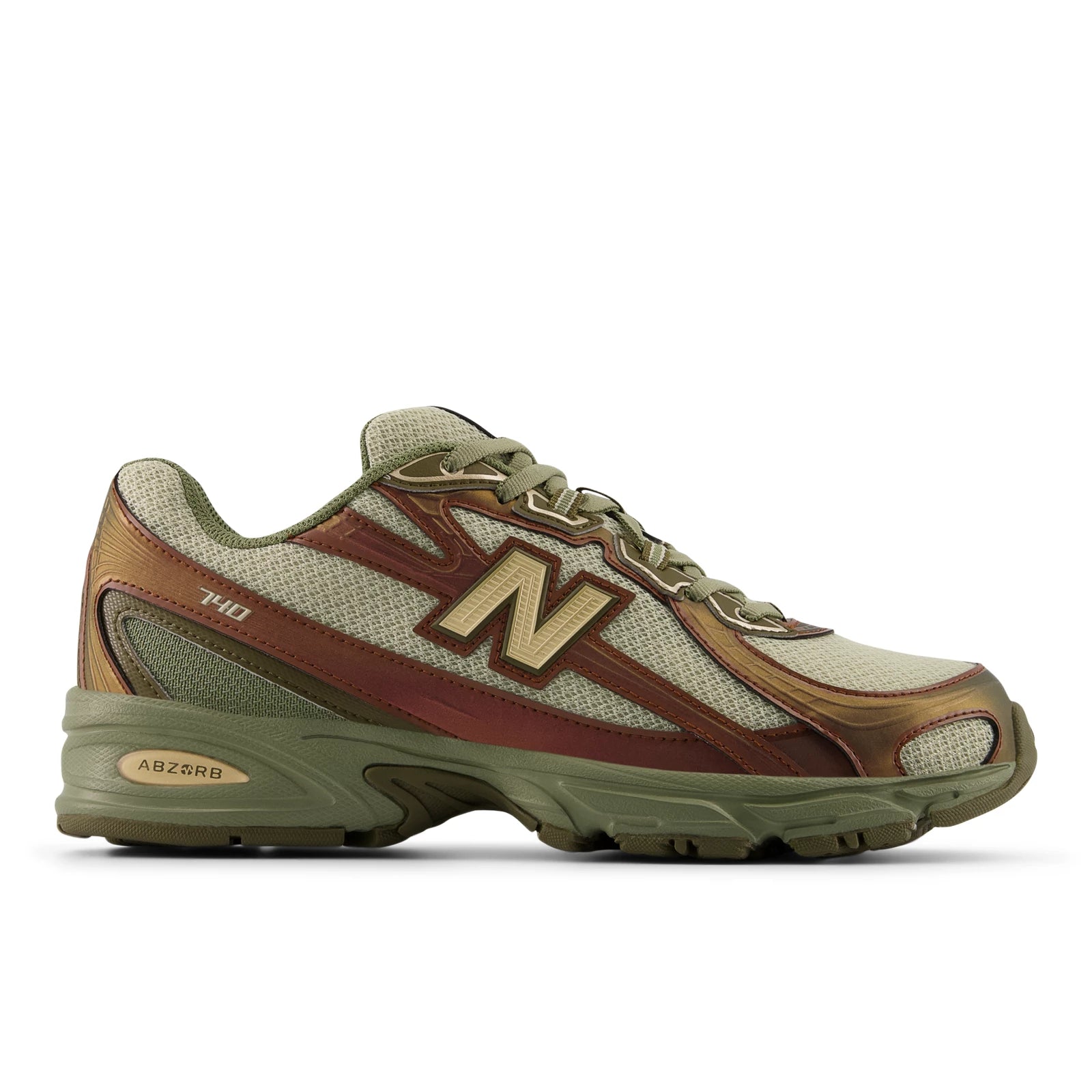 New Balance 740 Woodland With Dark Olivine And Shipyard Woodland With Dark Olivine And Shipyard