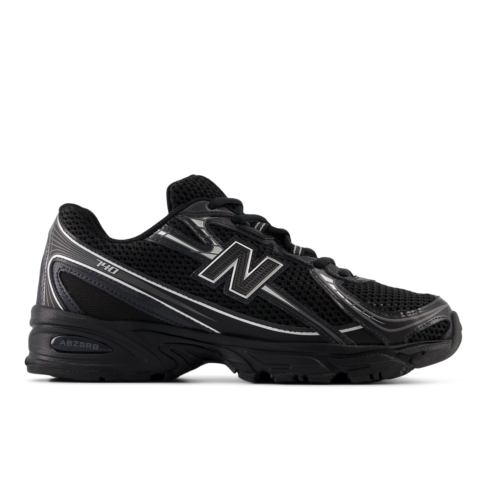 New Balance 740 Black With Silver Metallic Black With Silver Metallic