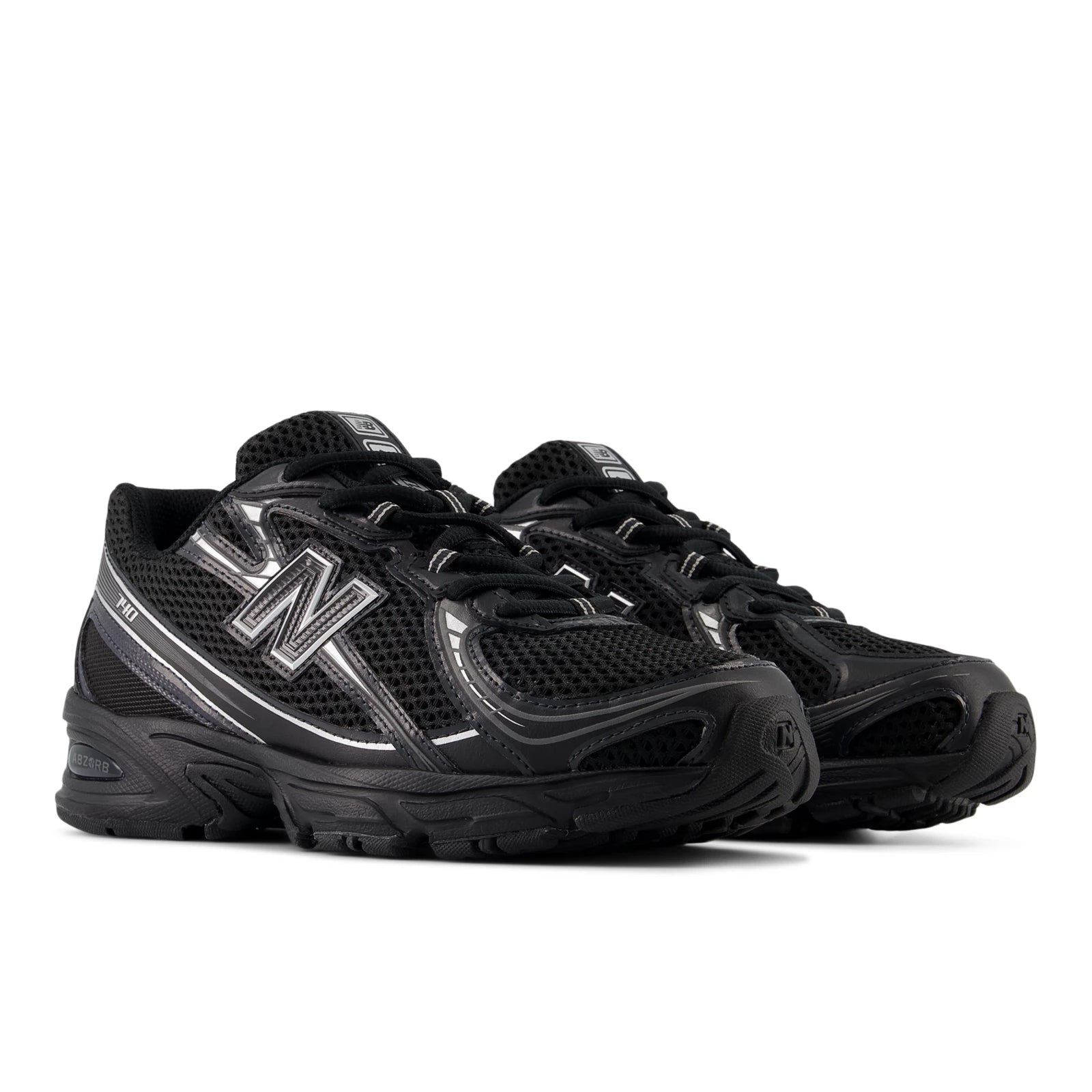 New Balance 740 Black With Silver Metallic Black With Silver Metallic