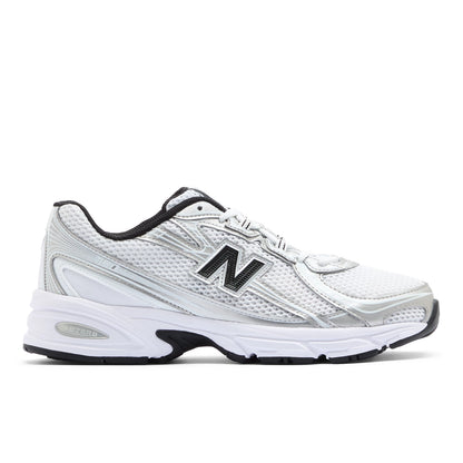 New Balance 740 White With Metallic Silver And Black White With Metallic Silver And Black
