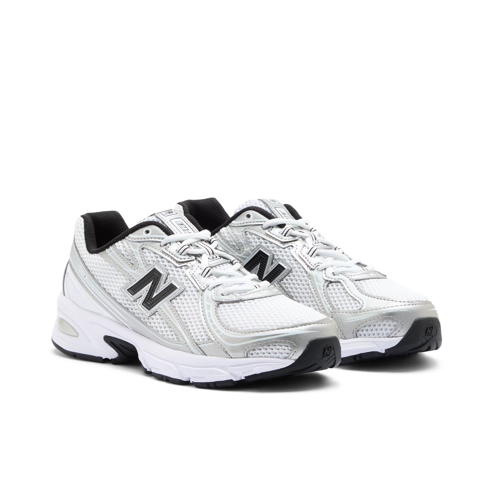 New Balance 740 White With Metallic Silver And Black White With Metallic Silver And Black