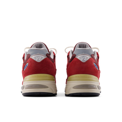 New Balance Made in Uk 991v2 Vintage Sports Red