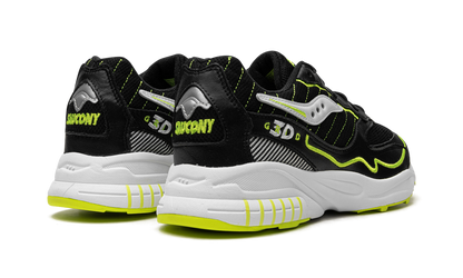 Saucony 3D Grid Hurricane Black Acid Yellow