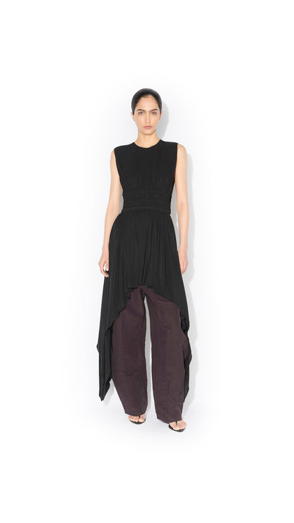 Alaïa Paper-Touch Poplin Round Pants