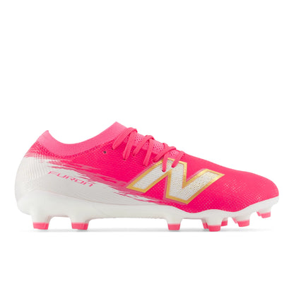 New Balance Furon Women's Elite MG V8 Pink Heat with Sea Salt and Gold Metallic